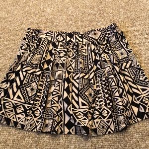 black and tan wet seal skirt